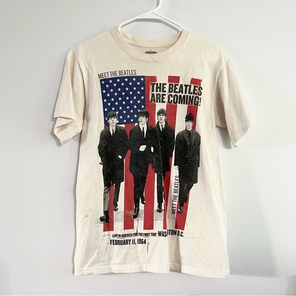 The Beatles Apple Corps Limited T Shirt Meet the Beatles Advertisement Graphic S - Picture 2 of 5
